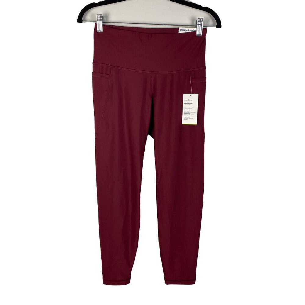 Old Navy Burgundy High-Waist Leggings